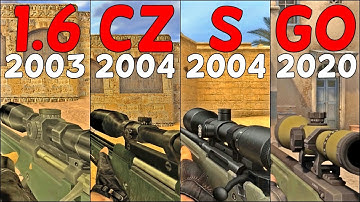 CS:GO vs. CS:S vs. CS:CZ vs. CS 1.6 - Weapons Comparison
