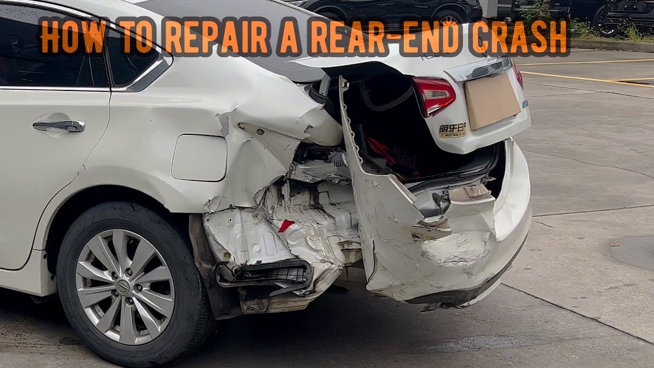 ⁣High-Quality Restoration of a Nissan Teana After Accident Damage！