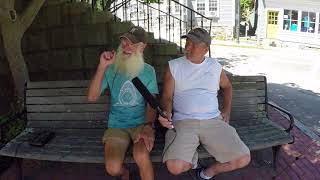 Jim Davenport Interview on the Old Town House Bench, Marblehead, MA. July, 2018
