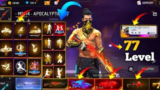 77 Level Video Collection Free Fire Max Available 🔥 Golden Shade Video|Black T-shirt And Choti Dress