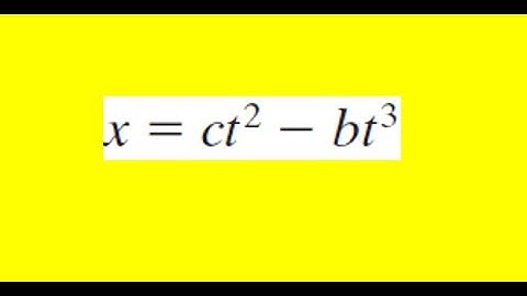 The position of a particle moving along the x axis depends on the time according to the equation