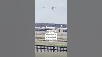 Pilot is ejected from a #fighterjet during a failed vertical landing