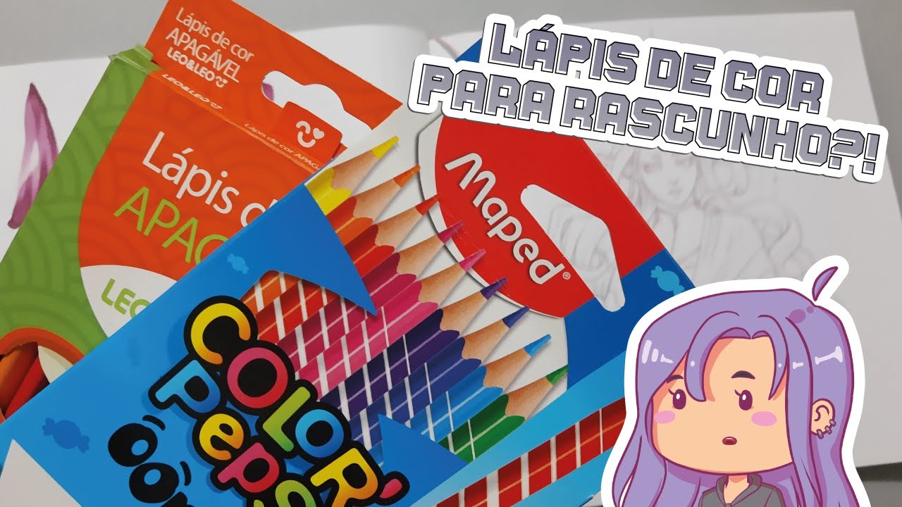 Análise de Material #03 | Testando Lápis de cor Apagável?! | Color' Peps da Maped e Leo & Leo!
