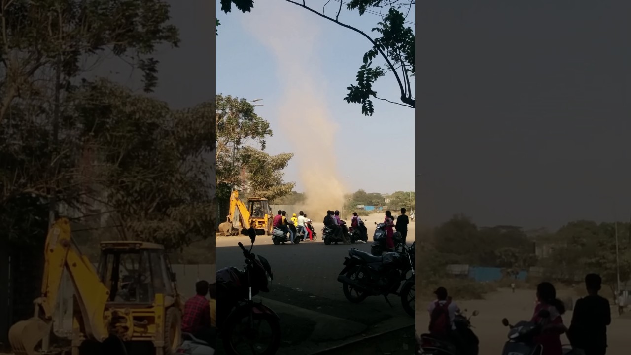 Amazing tornado / cyclone in thane