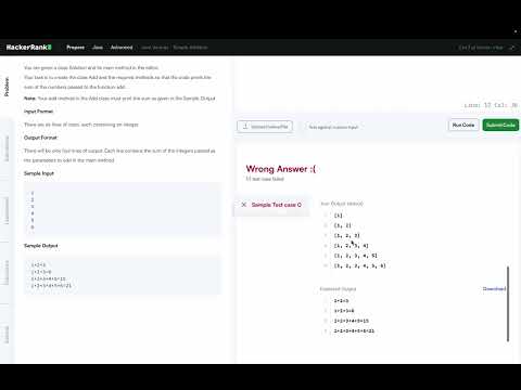Hackerrank Java Varargs Simple Addition