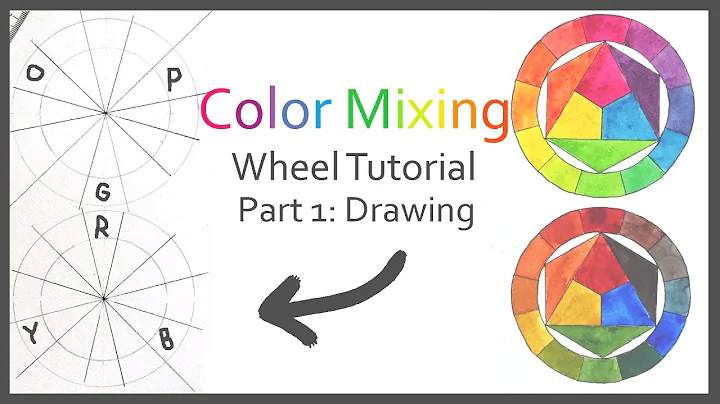 How To Make A Color Mixing Wheel Tutorial // Part 1: Drawing Layout