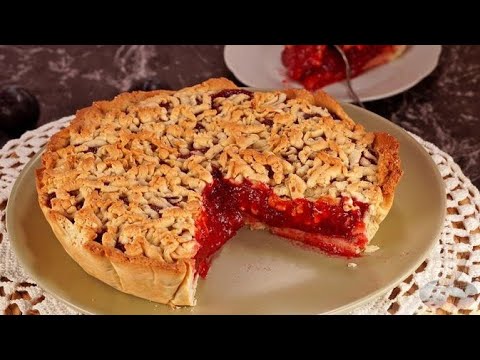 Из песочного теста без масла. ТЁРТЫЙ СЛИВОВЫЙ ПИРОГ