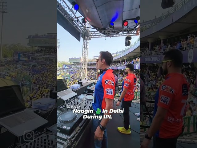 DJ Ravish Viral Remix Naagin At Arun Jaitley Stadium | DC Vs CSK | Belichi Nagin | IPL 2023 class=