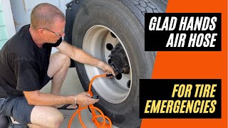 TRUCKING TIP | Glad Hands AIR HOSE for Tire Deflation Emergency | Inflate Truck Tires On Your Own