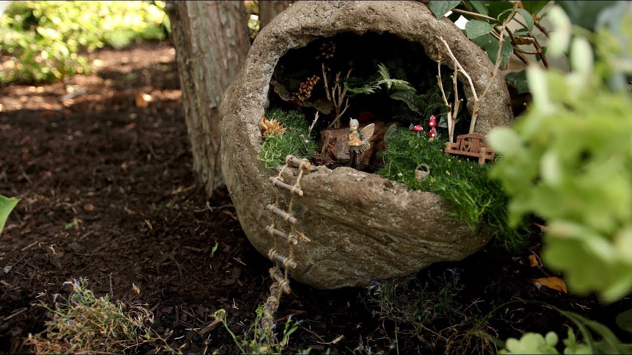 Hypertufa Fail Turned Fairy Garden