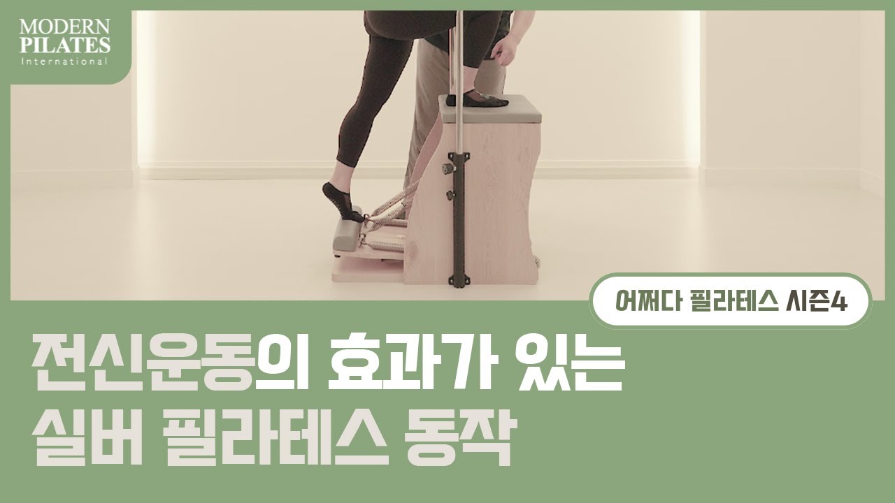 [모던필라테스] 전신운동의 효과가 있는 실버 필라테스 동작