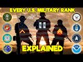 A simple overview of every us military rank in order all six branches