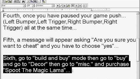 Cheats for The Sims 3 Xbox 360