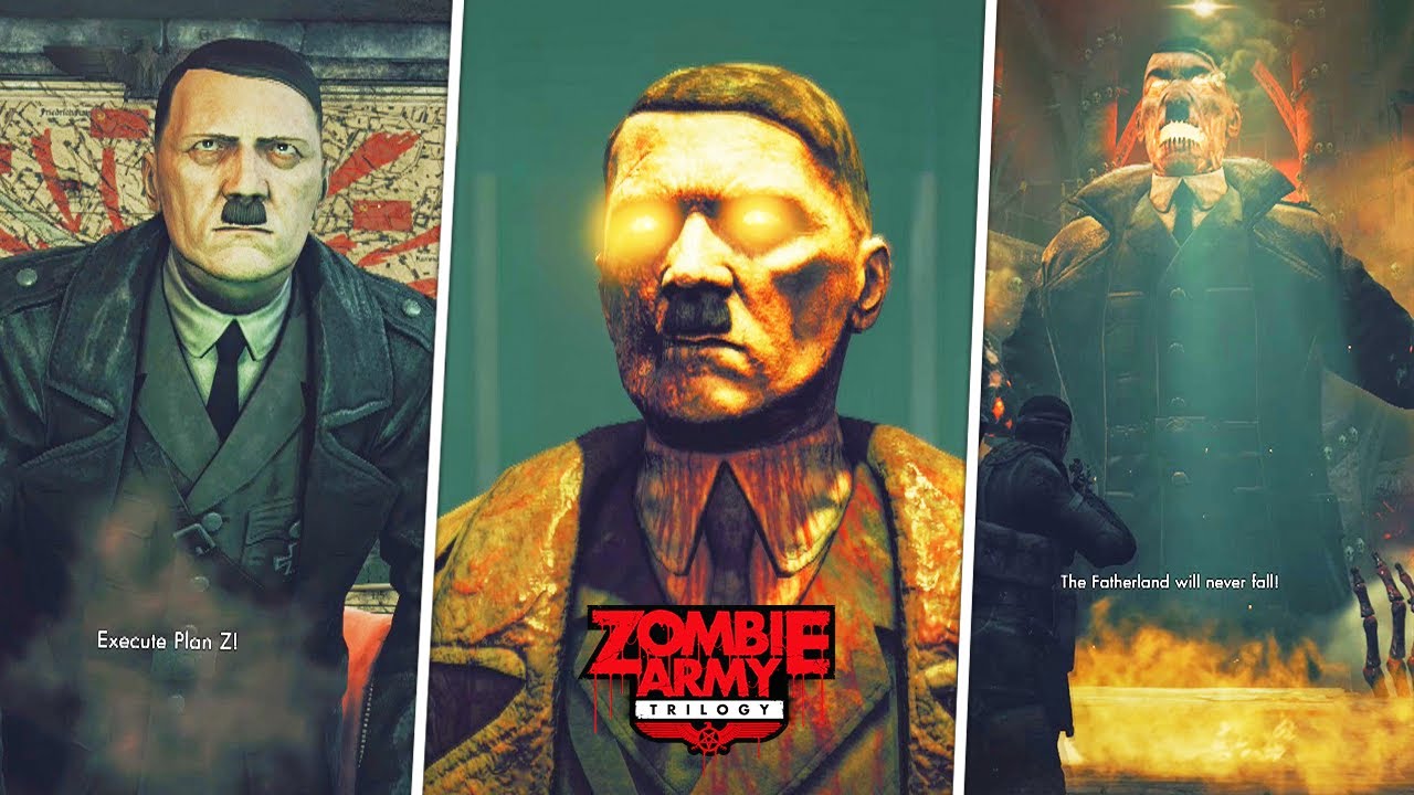 ALL HITLER Cutscenes & BossFight - Zombie Army Trilogy GamePlay - YouTube