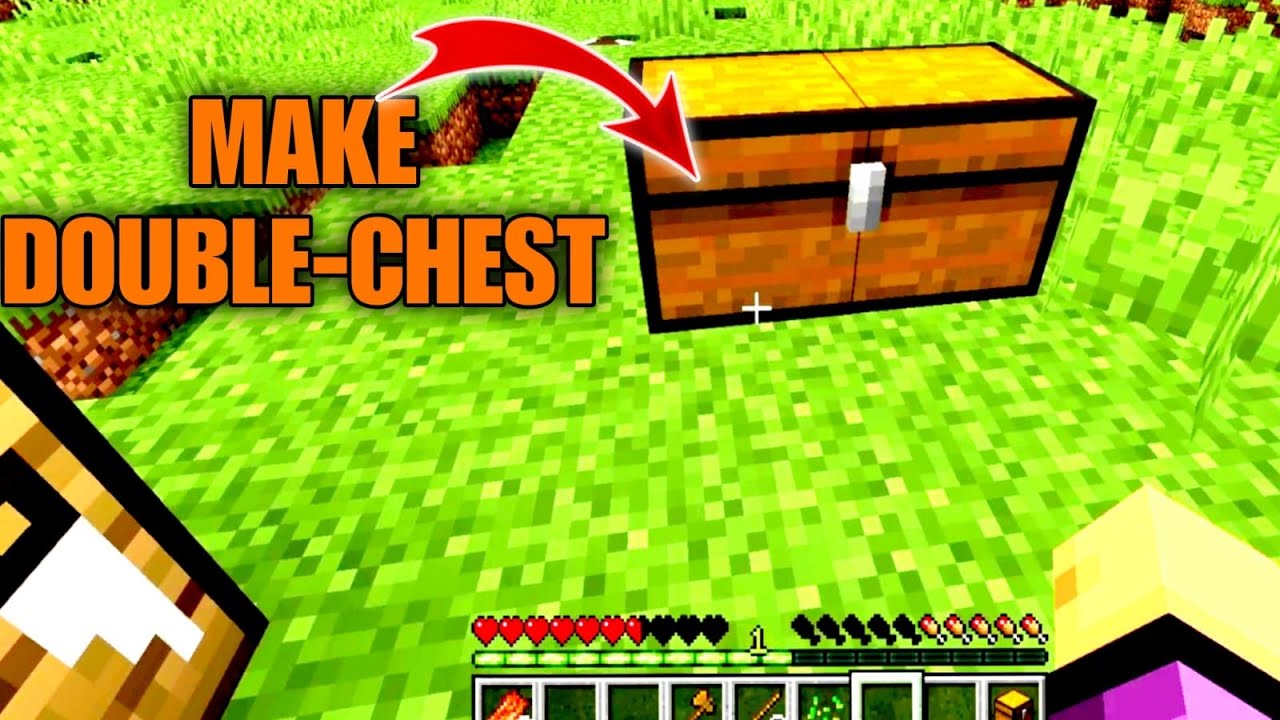 MINECRAFT - MAKE DOUBLE CHEST - YouTube