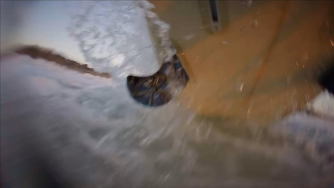 VERY close call POV while solo surfing 6-7ft beachbreak