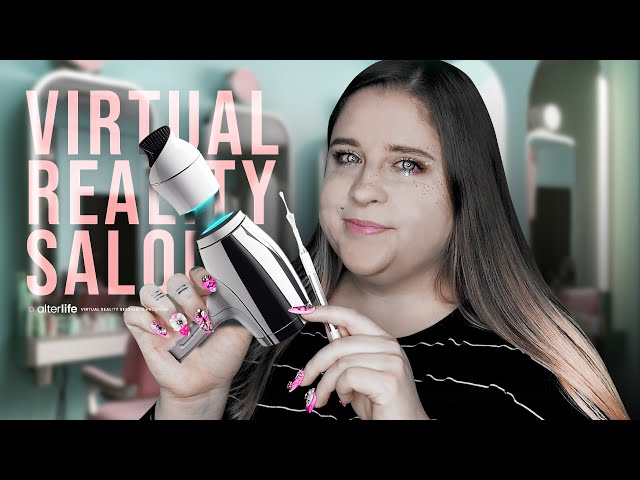 ASMR - Futuristic Salon 💅🏻 [VR Haircut, Manicure, and Customizations]