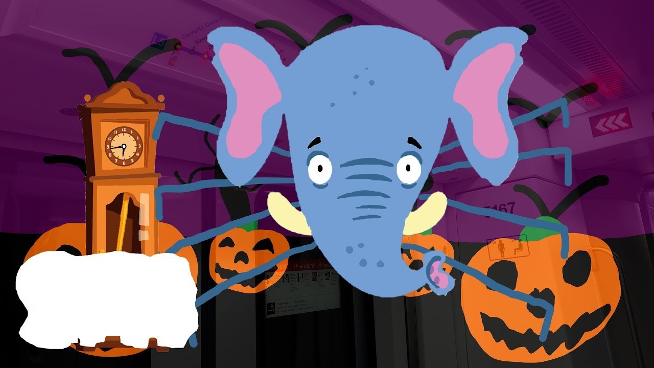 Hickory Dickory Dock Halloween with Spider Elephant 🕰️🕷️🐘🎃 | Super Simple Songs