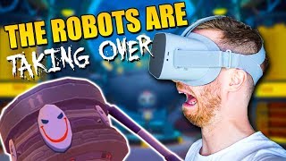 THE ROBOTS ARE COMING! | They Suspect Nothing VR - Oculus Go Gameplay