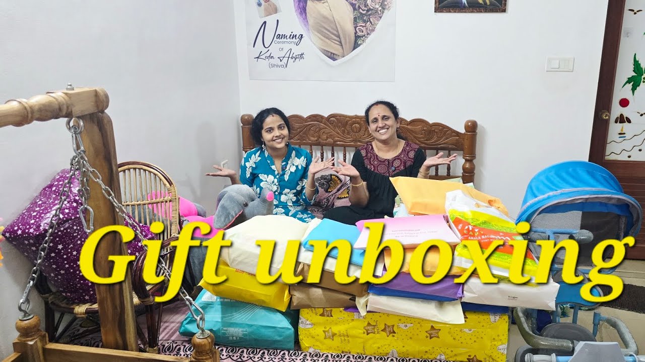 Naming ceremony gift unboxing 🥰