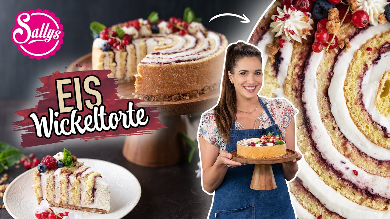 Eistorte / Wickeltorte / 30 Minuten Rezept / Sallys Welt
