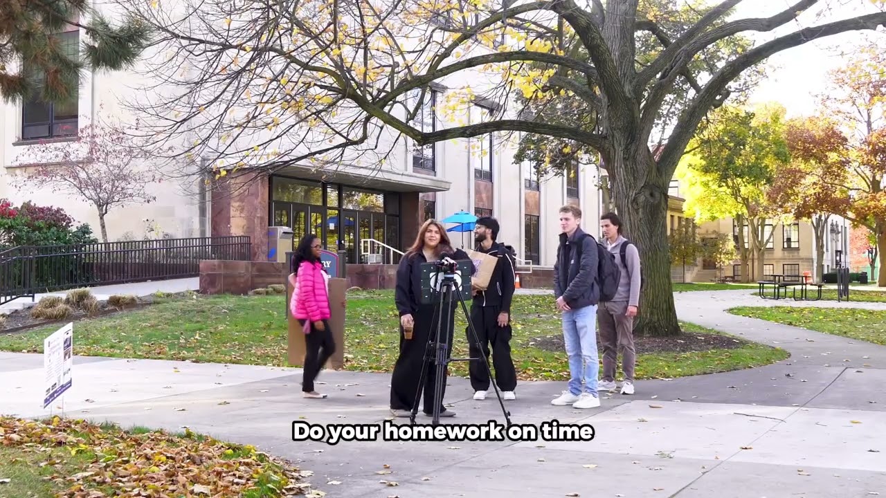 Asking students: What's something you learned outside of the classroom this semester?