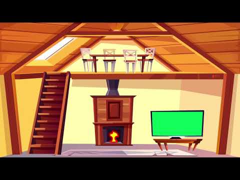 따뜻한 벽난로 | Cozy Fireplace Motion Background | Free Cartoon Animated Motion Background