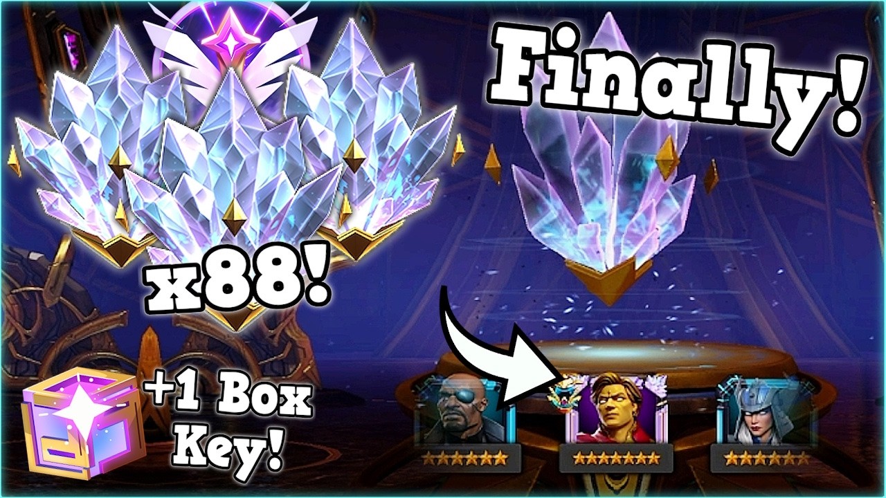 НАША УДАЧА ВЕРНУЛАСЬ?! 2 НОВЫХ ВОЗВЫШЕННЫХ ЧЕМПИОНА! 88 усиленных кристаллов! | Marvel Contest of...