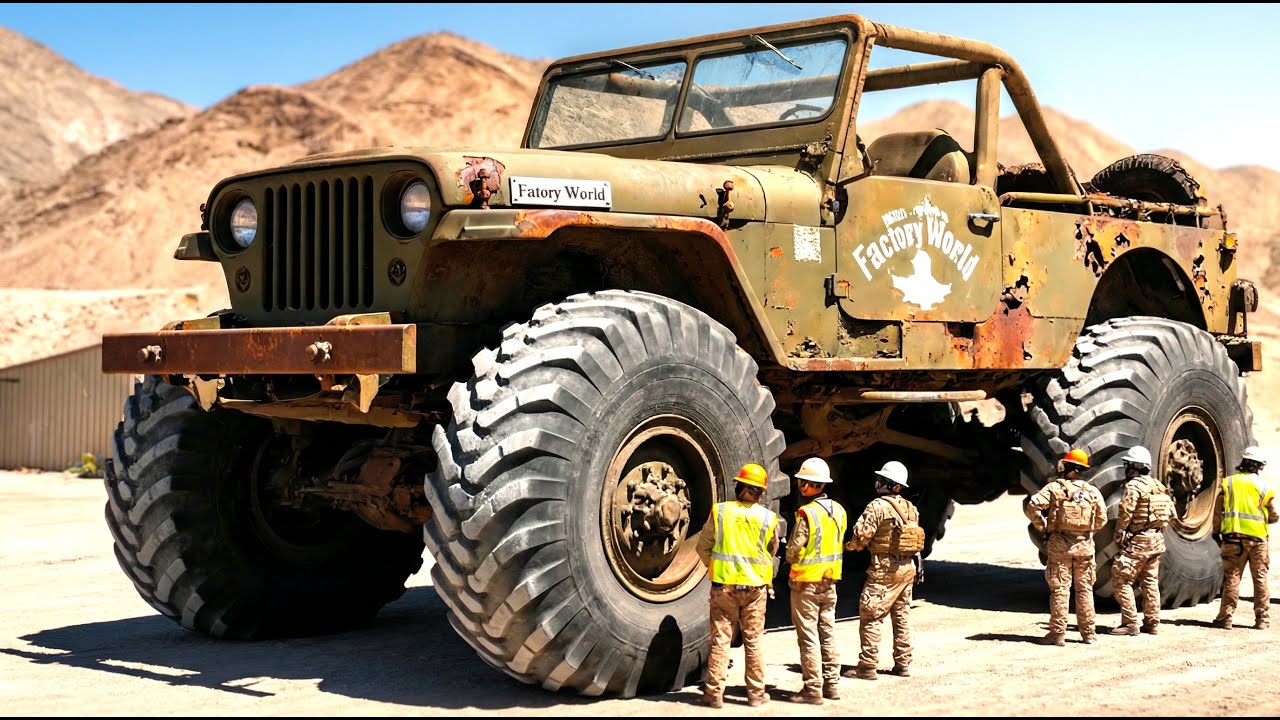 World’s Largest USA Army Jeep Restored Epic Factory Transformation