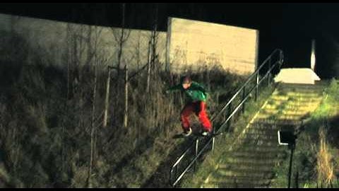 Frontside blunt to backside boardslide Handrail