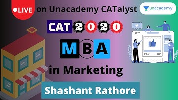 CAT 2020 | MBA in Marketing | Top colleges, Career prospects, Best jobs | With Shashant Rathore