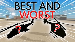 War Tycoon Helicopters | Best and Worst