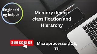 Memory Device Classification and Hierarchy||Microprocessor #engineering #Memory#Microprocessor