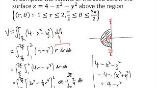 Double Integrals in Polar Coordinates Practice Problems