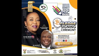 Mangaung Metropolitan Education District -  2025 NSC examinations -- Pledge Signing Ceremony - 2025 Academic Signing Ceremony