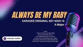 Download Lagu Mariah Carey - Always Be My Baby - Karaoke Original Key For Man +5 - A Major MP3