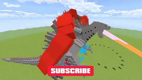 Minecraft Mecha Godzilla Vs Rodan Vs 2 Kong Godzilla Allie