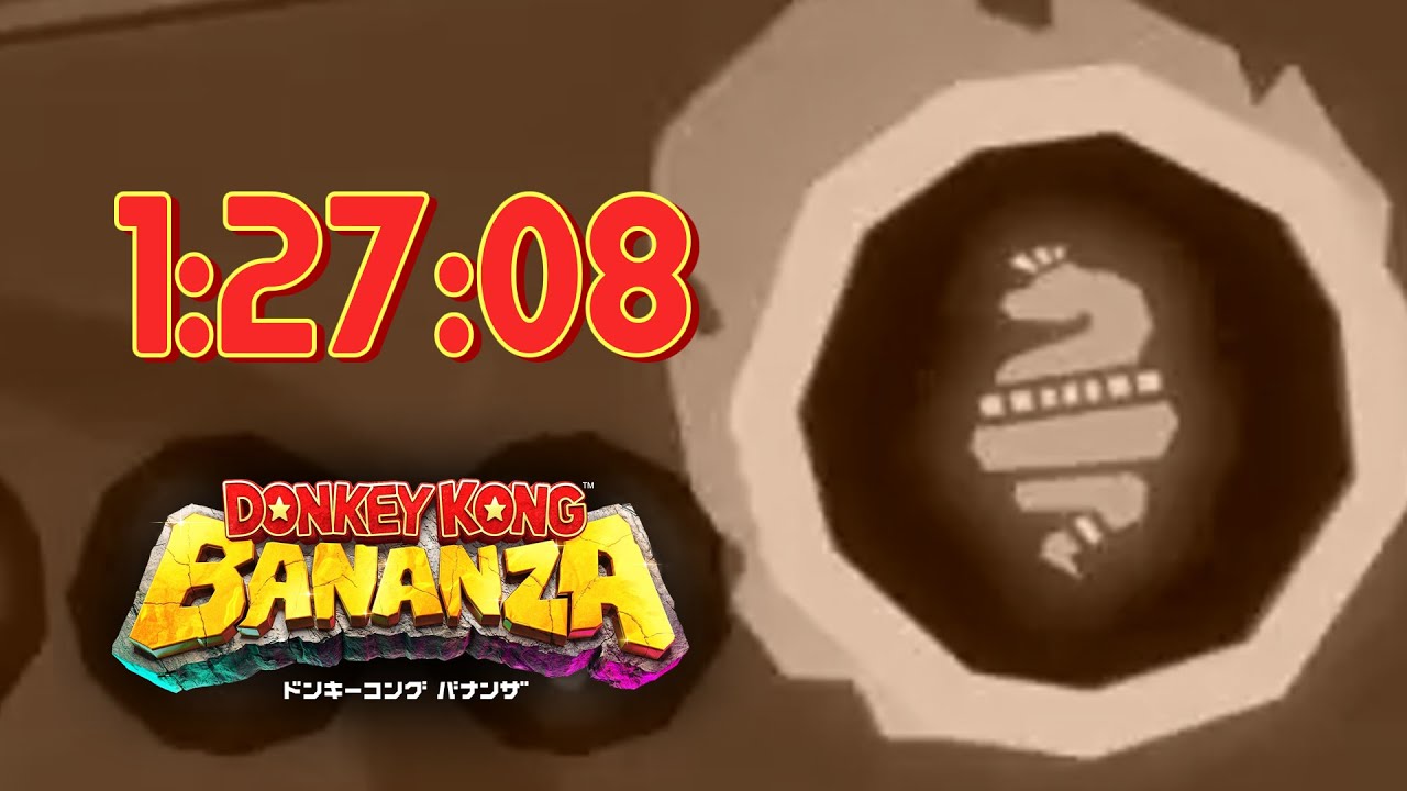 【ドンキーコング バナンザ】RTA Any% 1時間27分08秒