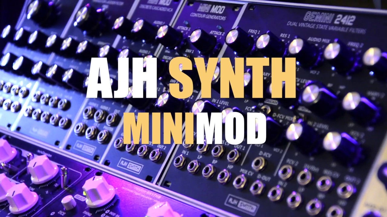 black AJH Synth Mini Mod VCF Transistor Ladder Filter Module 