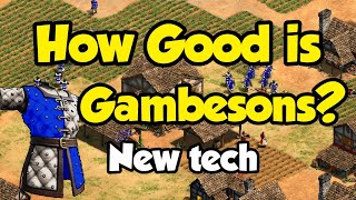How good is Gambesons? (New AoE2 tech)