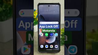 moto mobile mein app lock band kaise kare #applock