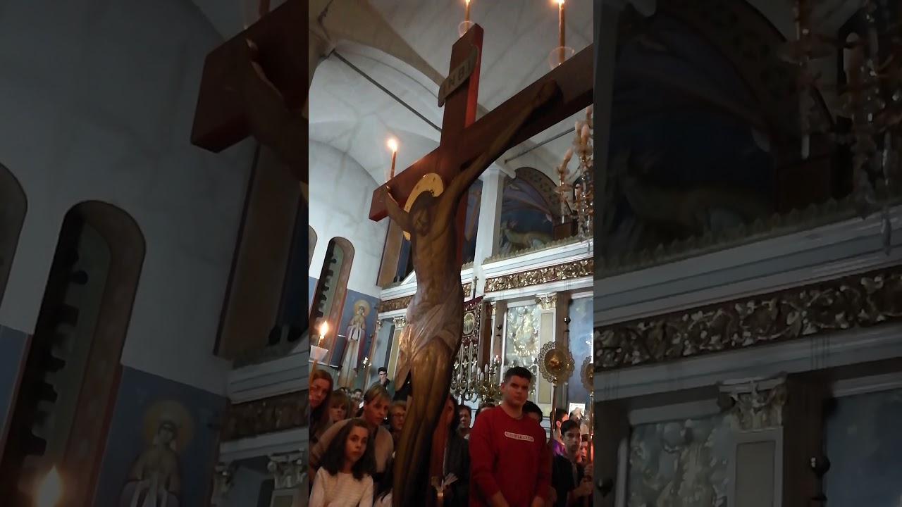 Μεγάλη Πέμπτη Ιερός Ναός Αναλήψεως του Χριστού Καλαμάτας.Η σταύρωση του Κυρίου.