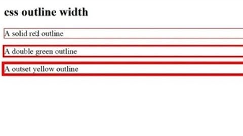 Css outline width lesson:12(part-4)