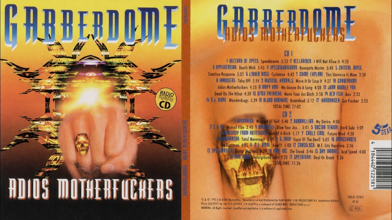 Gabberdome - Adios M***********s (1995) auf YouTube ansehen Gabberdome - Adios M***********s (1995) auf YouTube ansehen