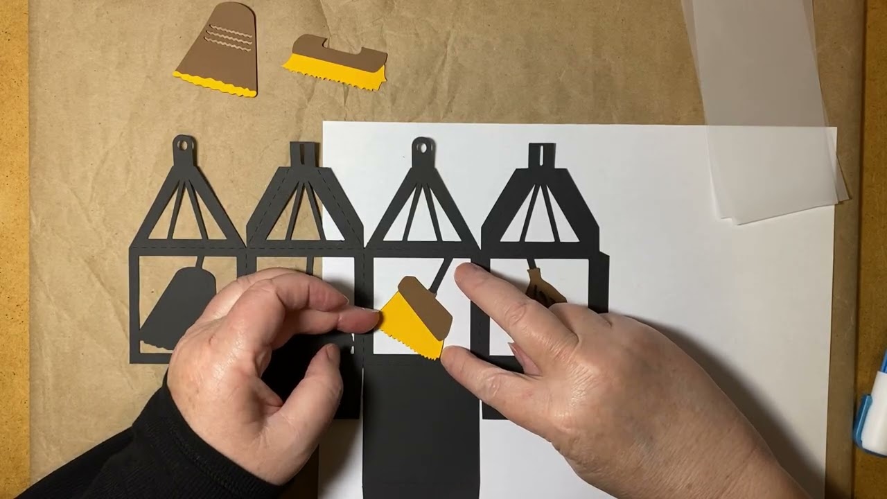 Haunted House Brooms Mini Lantern Tutorial 2025