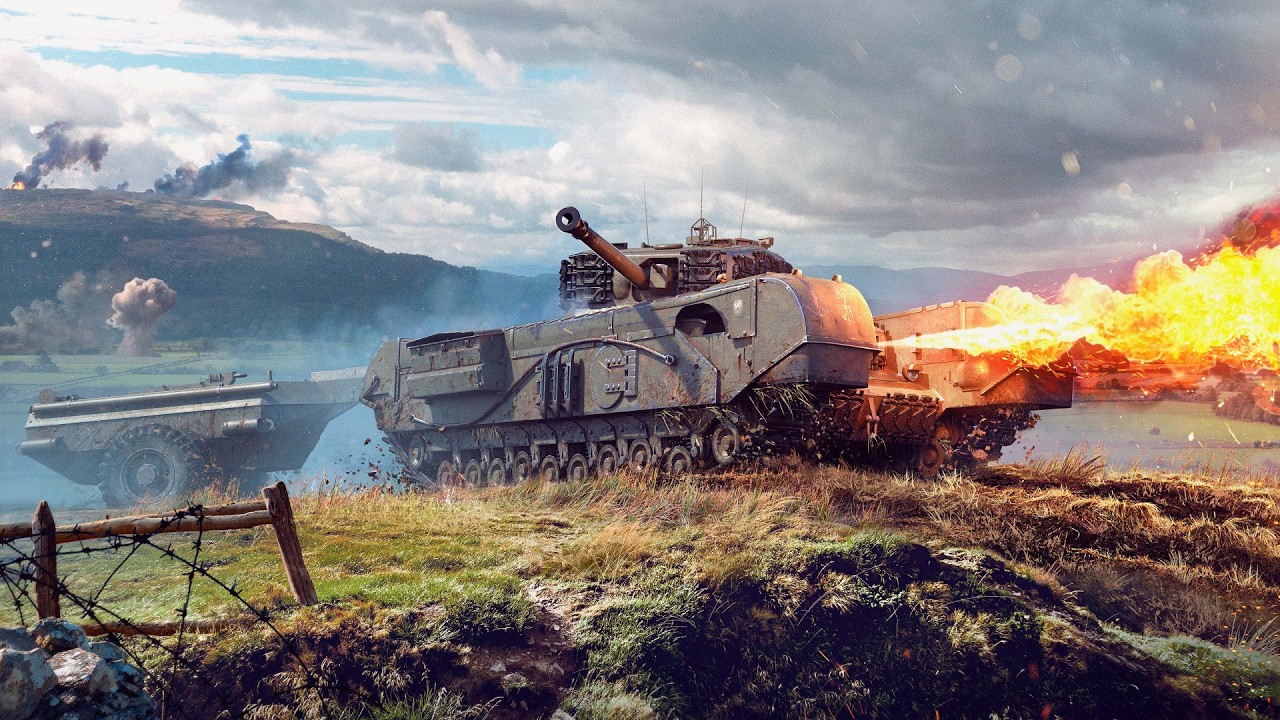 War Thunder gameplay con el Churchill crocodile