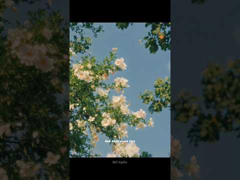 Tere Sang Yaara 🩵🌿 | Atif Aslam | Aesthetic Lyrics Video| #Aesthetic  #lovesong #trending