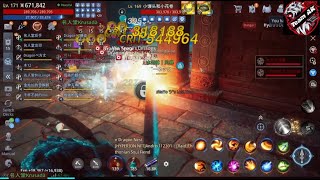 Asia14 RAGNOS HOF vs FF (T1 epic Bracelets / Forge 1 Necklace) - MIR4
