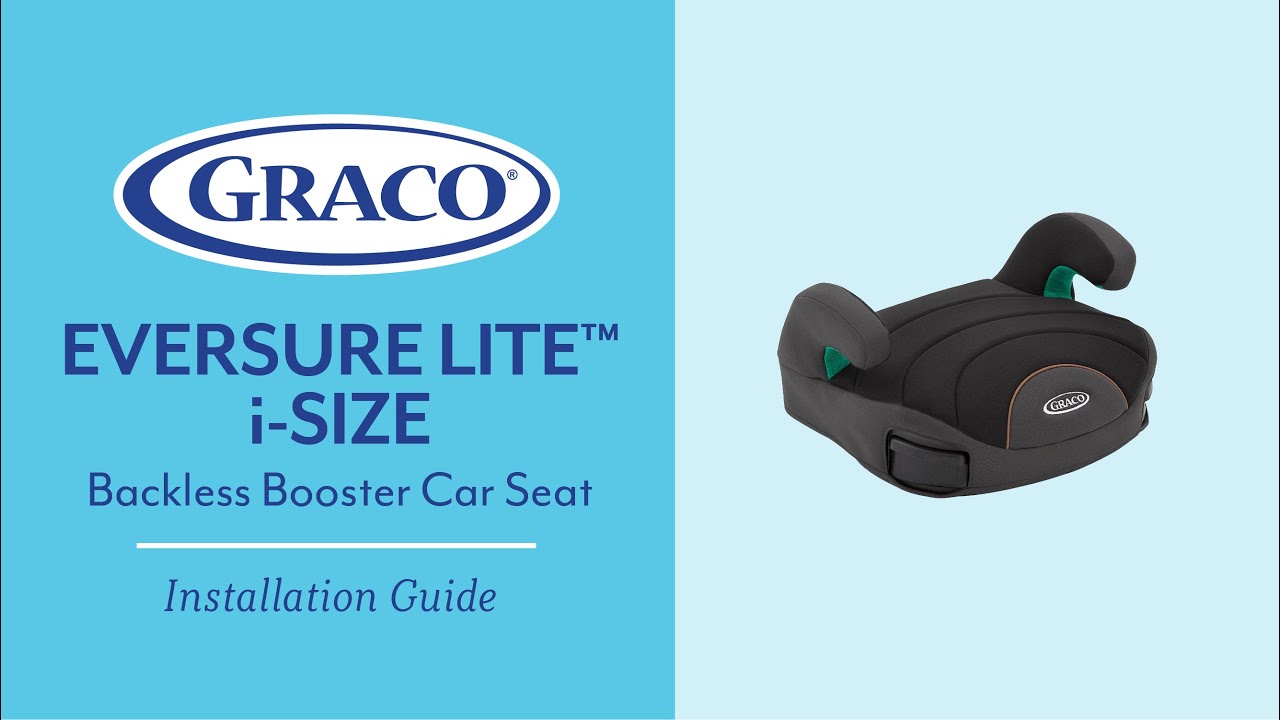 John Pye Auctions - GRACO EVERSURE LITE I-SIZE BACKLESS BOOSTER IN BLACK TO  INCLUDE GRACO BOOSTER BASIC GROUP 3 CAR SEAT IN BLACK: LOCATION - AR3