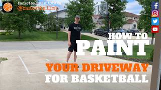 How To Paint a Basketball Court On Your Driveway